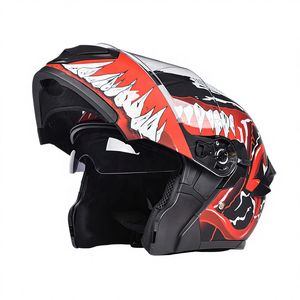 Hot Sell Super Handsome Black Venom Variant Poster <strong>Helmets</strong> <strong>Demon</strong> Red Flip-up Motorcycle <strong>Helmets</strong> for Men and Women - Product Image 2