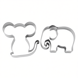 ชุดเครื่องตัดคุกกี้รูปหนูและช้าง 2 ชิ้น สำหรับทำคุกกี้ตกแต่ง - Product Image 2