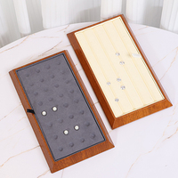Plateaux de présentation pour diamants, plateaux pour exposition, en bois de pierres précieuses, accessoires de luxe, durables, 1 pièce