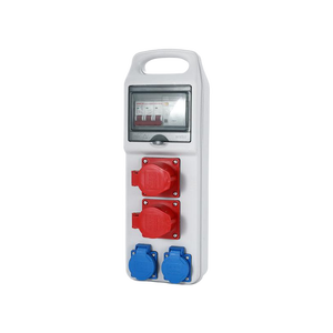 Waterproof Junction Box IP54 ABS with 3P RCD Dual 16A 4pin Industrial <b>Sockets</b> and Dual 10A 5pin Outlets,Portable <b>socket</b> box - Product Image 1