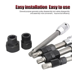 Clautool 24/30pcs alternator ròng rọc loại bỏ Cài Đặt Bộ công cụ cho VW Audi Ford BMW Benz Volvo GM TOYOTA Buick Chevrolet Chrysler - Product Image 5