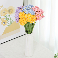 Vente en gros fleur au crochet Bouquet au crochet fait main crochet artificiel floraison Cinq têtes ne m'oublient pas fleurs faites à la main