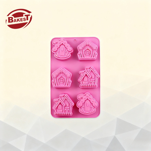 Phim Hoạt Hình Tự Làm Bánh Trung Thu Hình Bánh Mousse Tráng Miệng Màu Hồng Thân Thiện Với Môi Silicone Khuôn Hình Chữ Nhật Hộ Gia Đình Baking Công Cụ Cho Trung Thu - Product Image 2