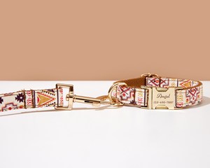 Bohemian Style Personalized Bow <b>Tie</b>, For Boy Dog, Wedding Dog Collar,Puppy Collar <b>And</b> Lead Bow, UK Free Shipping - Product Image 3