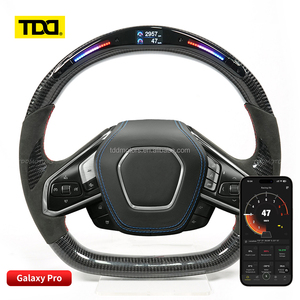 Volante de fibra de carbono TDD LED para Chevrolet 2013 Chevrolet C5 C6 C7 C8 Silverado GMC Cruze Camaro, volante personalizado original - Product Image 1