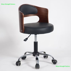 Light-luxury PVC bar <strong>Stool</strong>/<strong>office</strong>/study/computer Chair Five-star Base Swivel Casters Omnidirectional Wheels Height-adjustable - Product Image 3