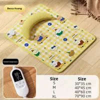 Couverture électrique pour animaux de compagnie en tissu Oxford, imprimé animalier, coussin chauffant et tapis, lit rectangulaire pour animaux de compagnie pour l'hiver, pour chats