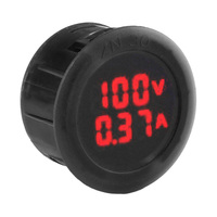 Voltmètre numérique LED rond DC 5-100V 100A 50A 10A, ampèremètre, détecteur de tension et de courant pour voiture, testeur, nouveau