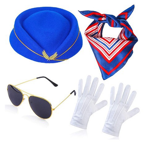 4 piece set-blue