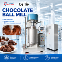 Broyeur à billes pour chocolat YUCHO à haute efficacité, sortie de particules fines et lisses, acier inoxydable 304 de qualité alimentaire, certifié CE
