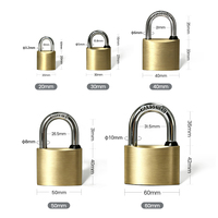 Cadenas de haute qualité, style moderne minimaliste, de qualité supérieure, multi-tailles, en laiton, à double levier, IP65, écologique, antivol, étanche