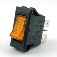 Interrupteur à bascule 4 broches pour bateau à LED, interrupteur à bascule rouge à LED PA66 250Vac, interrupteur électrique