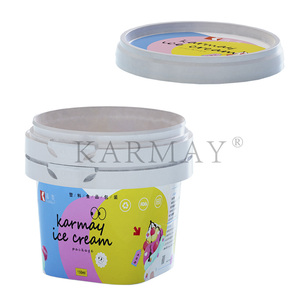 Taza de yogur de plástico Fondo cuadrado con tapa 150ml Mini taza en molde Etiqueta impresa Taza de puré de patata Tapa de evidencia de manipulación - Product Image 6