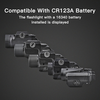Baterai C USB Isi Ulang Lithium C dengan Kabel Pengisi Daya 3.7V Tipe C Dapatkan Hadiah Senter