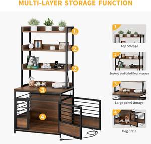 Muebles de caja para perros de alta calidad con estantes de almacenamiento y enchufes Venta loca <span class=keywords><strong>por</strong></span> tiempo limitado para sala de estar - Product Image 5