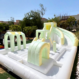 Tobogán inflable gigante para niños, con obstáculos, para fiestas en el patio trasero, para niños pequeños. - Product Image 1
