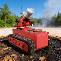 Robots de lutte contre les incendies sur chenilles Garantie d'un an Portée de commande à distance 150 mètres Débit d'arrosage d'eau 60 litres/secondes Q235