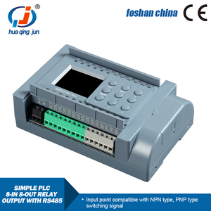 Huaqingjun 8-in 8-out Salida de relé <span class=keywords><strong>PLC</strong></span> <span class=keywords><strong>Software</strong></span> RS485 Comunicación Modbus RTU <span class=keywords><strong>PLC</strong></span> para sistema HVAC - Product Image 4