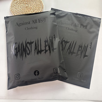 Sacs en plastique noir personnalisés réutilisables, sacs d'emballage givrés/mat pour sweats à capuche, sac à glissière en polyéthylène pour vêtements, t-shirt