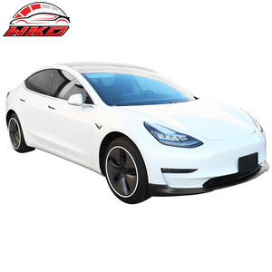 เหมาะสำหรับ Tesla Model 3 ปี 2017-2023 ชุดแต่งกันชนหน้าทรง RPM สีดำเงา - Product Image 2