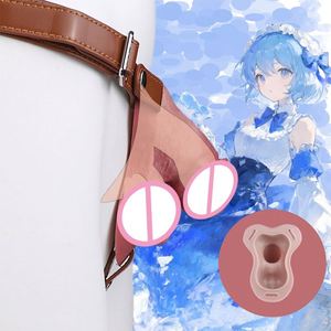 Strap on <b>Dildo</b> Cock Cages with Realistic Silicone Hollow <b>Dildo</b> for Male Penis Restraint Adult Sex Toys for Men - Product Image 1