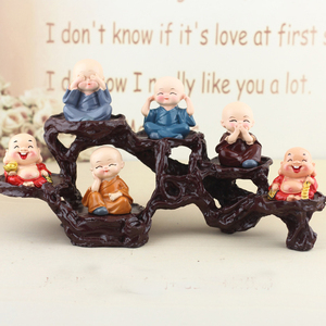 Statuetta decorativa divertente in resina personalizzata statue di buddha con stampo per bambini carino - Product Image 4