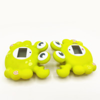 Termometer Mandi Bayi Bentuk Kepiting Kartun, Mainan Hewan Mengapung, Pengukur Suhu Air, Layar Digital