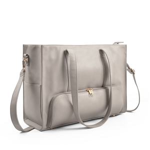 Bolso de mano de cuero PU de alta calidad <span class=keywords><strong>para</strong></span> mamá, bolso de mano grande multifuncional <span class=keywords><strong>para</strong></span> viaje, Asa de pañ<span class=keywords><strong>al</strong></span>, portátil de moda - Product Image 2
