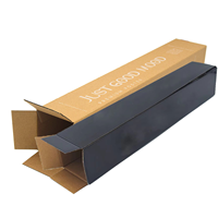 Boîtes d'expédition industrielles personnalisées Long carton ondulé tapis tapis footcloth emballage unique papier stratifié UV mat
