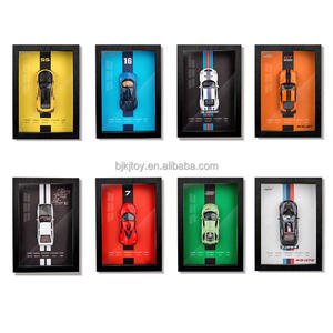 Miniauto 1:32 khung ảnh Diecast đồ chơi hợp kim xe thể thao mô hình tường trang trí <span class=keywords><strong>3D</strong></span> đua xe treo bức tranh bộ sưu tập cậu bé Quà Tặng - Product Image 6