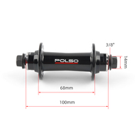 Moyeu de vélo de course BMX POLSO BH012 36H, moyeu BMX AL7075, axe à blocage central, moyeu de roue de vélo de course BMX, alliage d'aluminium personnalisé 3/8"