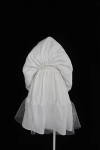 Vestido de <span class=keywords><strong>Bautizo</strong></span> <span class=keywords><strong>para</strong></span> Bebé D9180A con Falda de Gasa Bordada y Decorada con Cuentas Cosidas en la Cintura <span class=keywords><strong>para</strong></span> la Ceremonia de Bautismo - Product Image 6