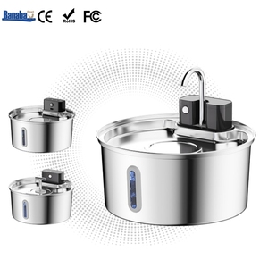 Bebedero Inalámbrico <span class=keywords><strong>para</strong></span> Gatos Banabapet <span class=keywords><strong>de</strong></span> Acero Inoxidable, Dispensador <span class=keywords><strong>de</strong></span> Agua Inteligente <span class=keywords><strong>para</strong></span> Mascotas <span class=keywords><strong>de</strong></span> 3.2L con Sensor <span class=keywords><strong>de</strong></span> Movimiento, Funciona con Batería, Silencioso - Product Image 1