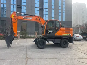Excavadora de ruedas Develon DX125W de 12.3 toneladas, excavadora de ruedas de tránsito rápido para construcción de carreteras municipales, tuberías y paisajismo. - Product Image 2