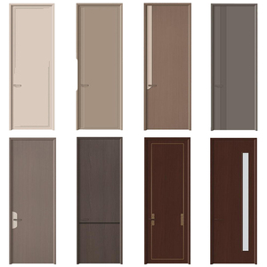Porta Interna Moderna Ecologica in Legno Massello, Porta di Sicurezza Interna in WPC PVC Resistente - Product Image 4