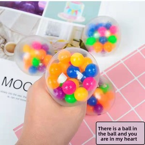 Spiky Stress Ball Squeeze <b>Toy</b> Pressure Relief Sensory Fidget for Kids Adults Office <b>Desk</b> - Product Image 2