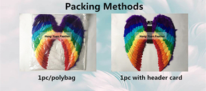 HY ปีกขนนกยูงตัวใหญ่สำหรับผู้ใหญ่ตัวใหญ่สำหรับตกแต่งสีทองสีฟ้าสีชมพูสีดำสีขาว - Product Image 4