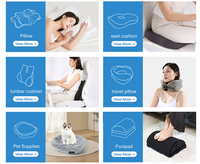 Oreillers orthopédiques modernes en mousse à mémoire de forme et en latex, motif marin, antibactériens, écologiques, caractéristiques de sommeil sain