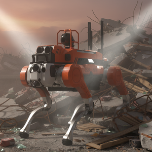 Robot quadrupède intelligent de sécurité extérieur IP65 avec reconnaissance IA et LiDAR 3D pour la patrouille périmétrique - Product Image 4