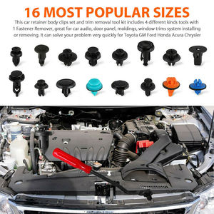 635-teiliges Sortiment an Kunststoff-Auto-Befestigungsclips und Karosserie-Befestigungselementen, Auto-Clips, Nieten- und Stoßstangen-Kit - Product Image 3