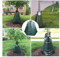 20-Gallonen Hochleistungs-Wasserdichte Dunkelgrüne Langsam Freigebende Acryl-Plane PVC-beschichtete Bewässerungsbeutel mit Ringen für den Garten – Neu