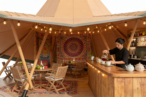 Tente <span class=keywords><strong>de</strong></span> glamping pyramidale emblématique |   Grand <span class=keywords><strong>tipi</strong></span> <span class=keywords><strong>en</strong></span> toile pour des complexes hôteliers et des rassemblements uniques - Product Image 5