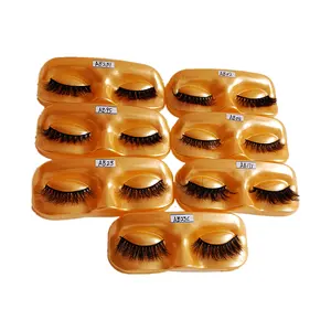 Wholesales Creative Mink Lashes Packing Face Tray Plastic Eyelash Extension Packaging for 3D Model Eye Lashes