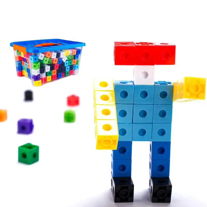 Mainan Balok Pembangunan Edukasi Anak-anak, Persegi Dapat Dibangun Dalam Berbagai Bentuk