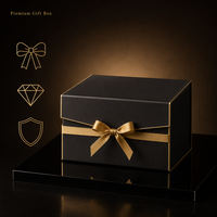 Boîte cadeau pliable magnétique avec estampage à chaud or, boîte cadeau rigide en papier de luxe, logo personnalisé, emballage pour bijoux et chaussures, vente en gros