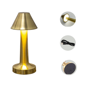 Dimmable Gold Colored <b>Table</b> <b>Lamp</b> With USB Cable And Non Slip <b>Base</b> For Desk Night Light - Product Image 1