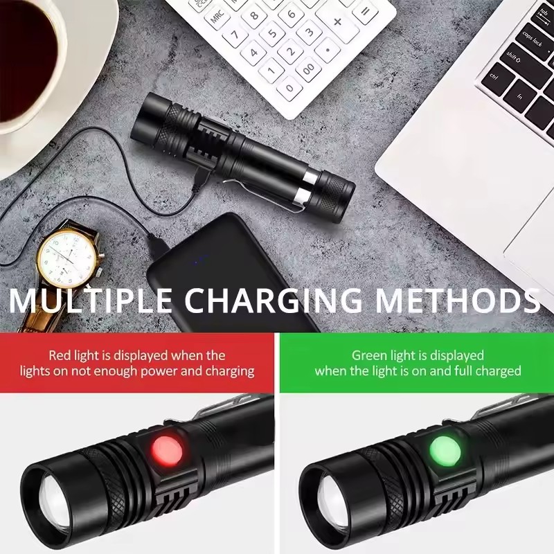 Lampe Frontale Led Ultra Puissante,6 Modes D'Éclairage & Lumière Blanche Et Rouge,Torche