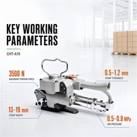 Machine à sangler électrique tout-en-un : tensionnement, scellage et coupe pour sangles PET et PP
