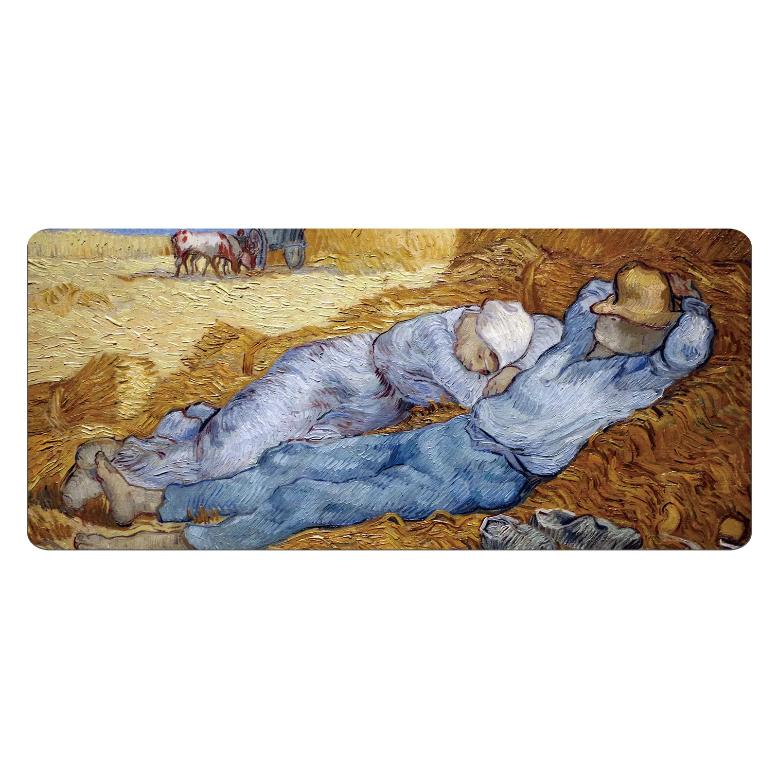 Tire uma soneca no campo de trigo Van Gogh Arte e História Famosa Pintura Mouse Pad Espessamento Precisão Bloqueio Personalização