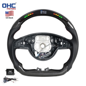 Volante LED de Fibra de Carbono Real en Stock en EE. UU. para <span class=keywords><strong>Mercedes</strong></span>-<span class=keywords><strong>Benz</strong></span> <span class=keywords><strong>Cla</strong></span> <span class=keywords><strong>250</strong></span> W205 W213 Gls Clase C 2016+ (Sin Calefacción ni Vibración) - Product Image 1